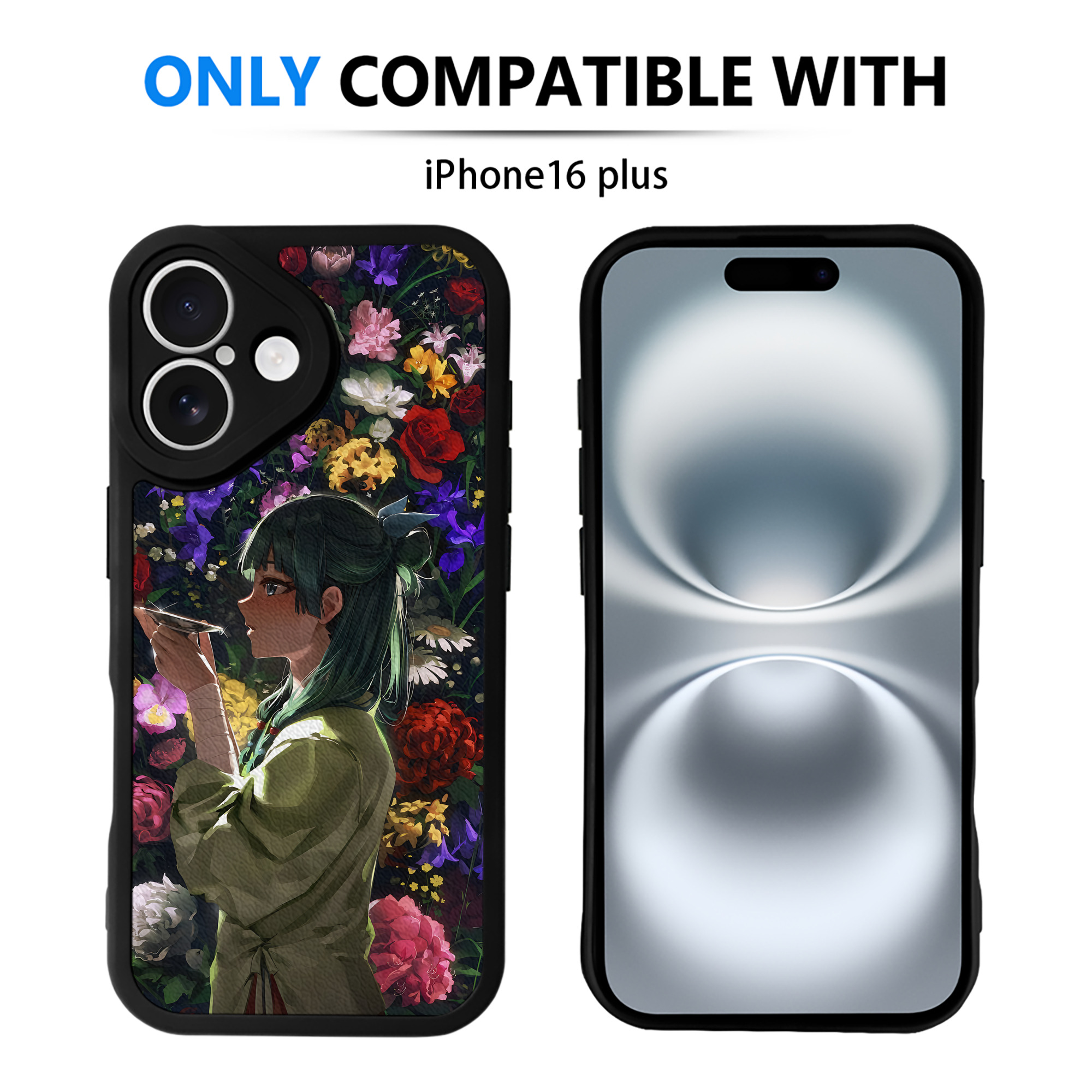 （画像用） 薬屋のひとりごと The Apothecary Diaries 【iPhone 16シリーズ対応】シリコンスマホケース（レザー調） 材質：シリコン